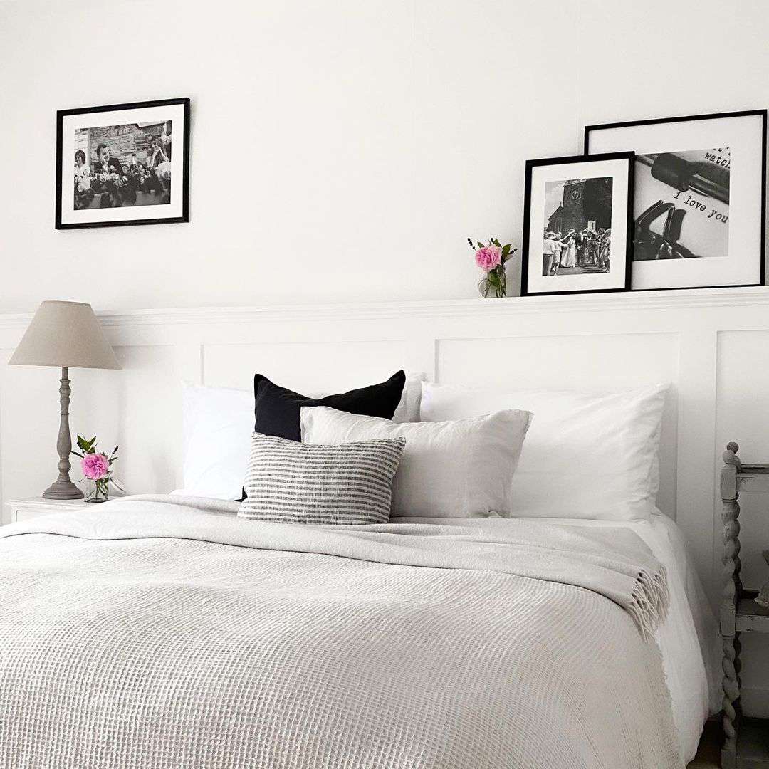 White aesthetic on sale bedroom ideas