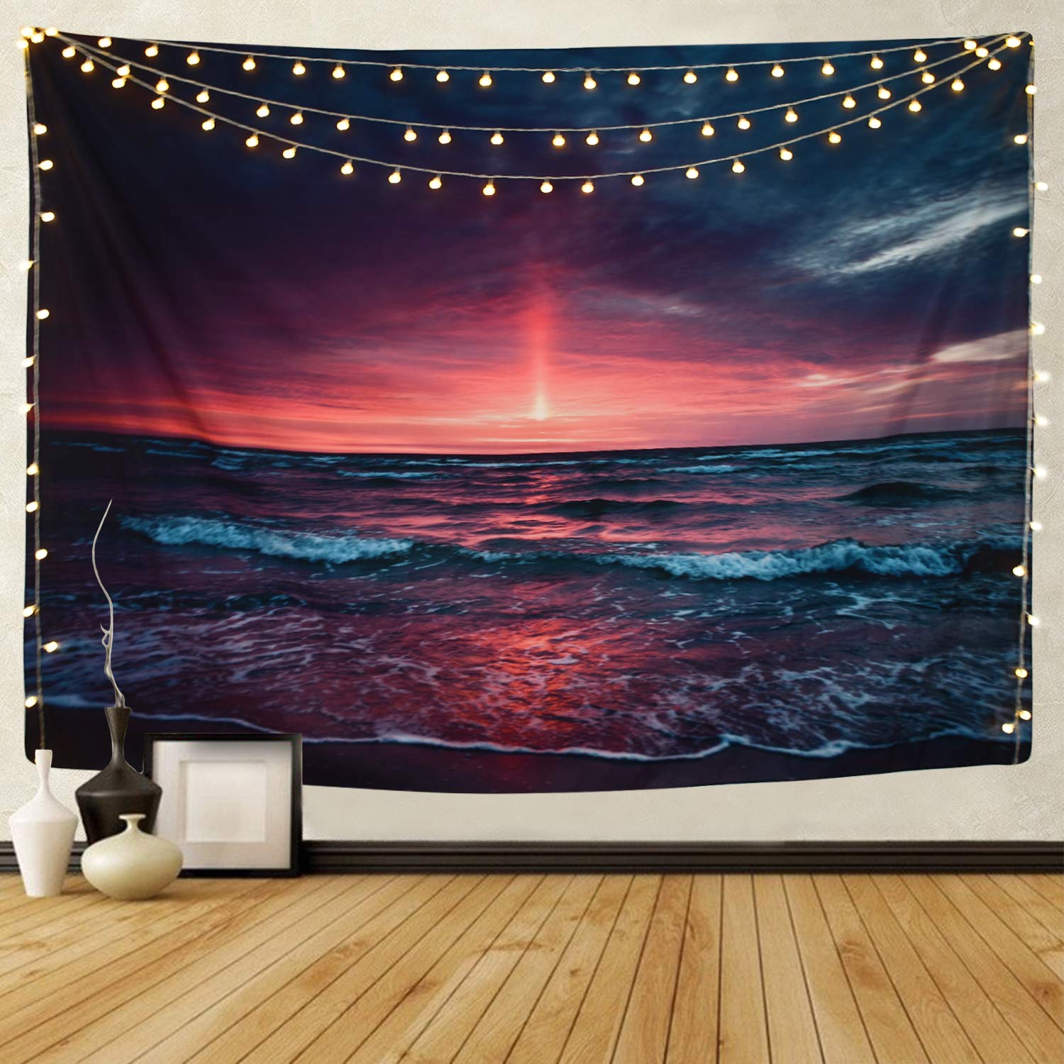 Beach Night Tapestry