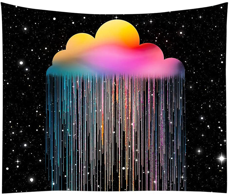 Neon Cloud Tapestry