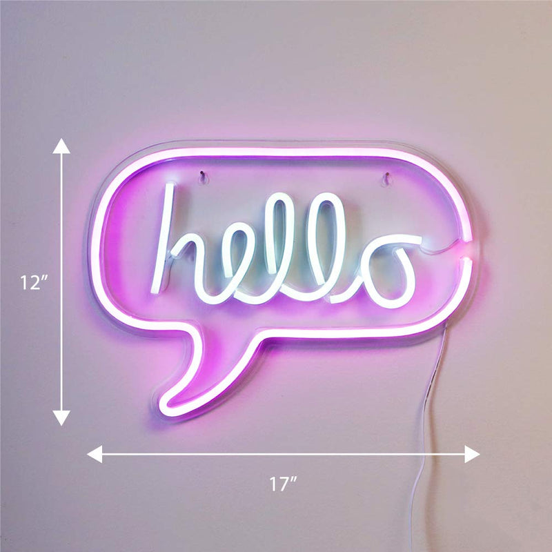 Neon Hello Sign - Tapestry Girls