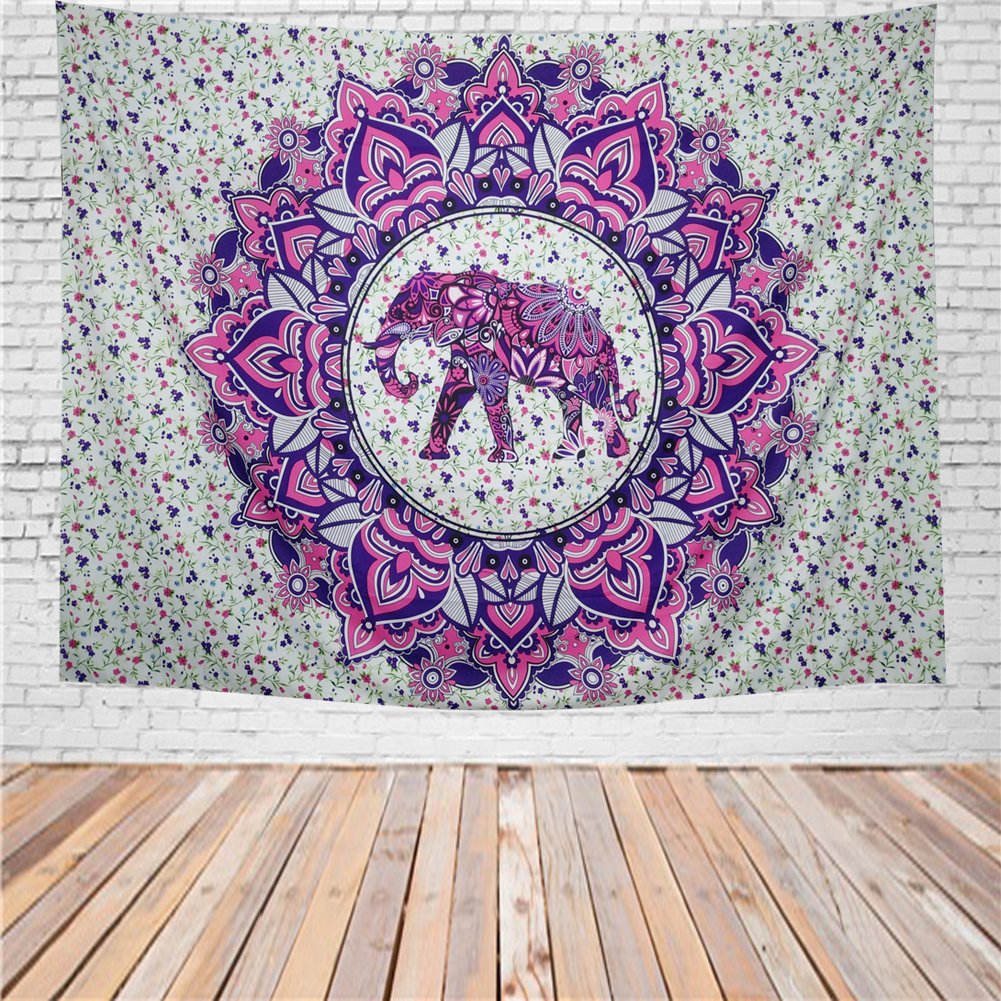 Purple cheap elephant tapestry