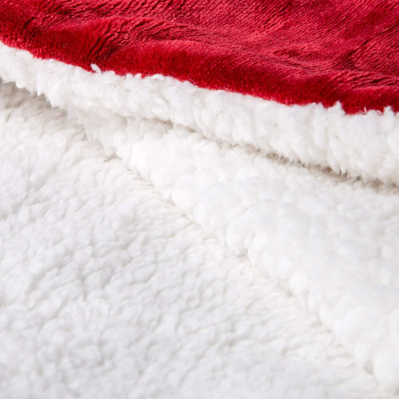 Red Sherpa Fleece Blanket - Tapestry Girls