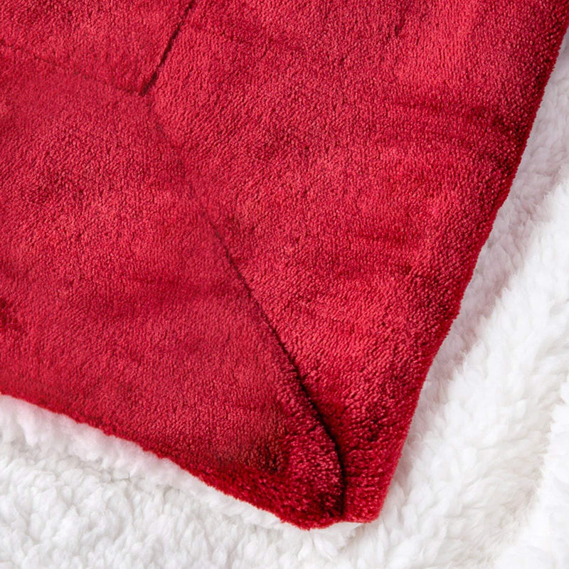 Red Sherpa Fleece Blanket - Tapestry Girls
