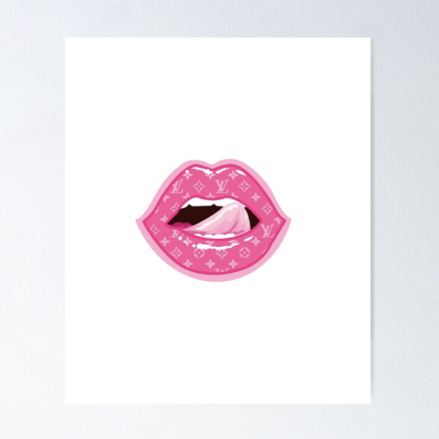 LV pink lips