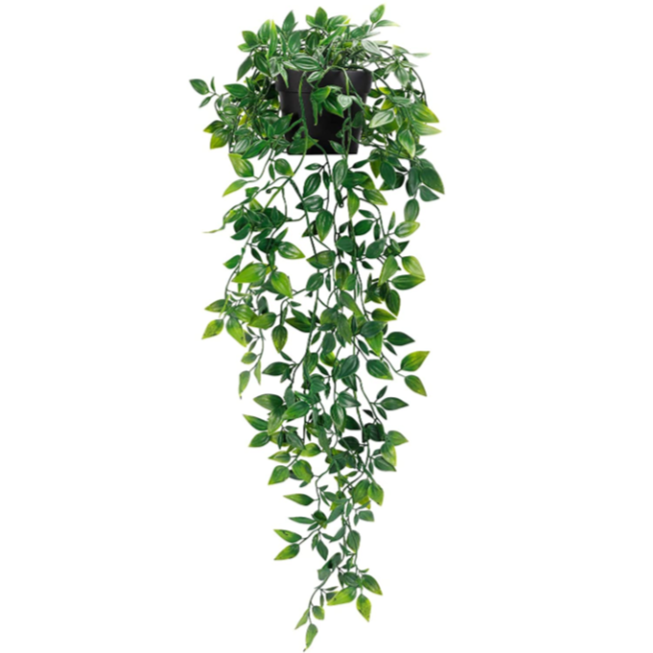 hanging faux plant Shelf Greenery Potted Plant - Faux Plant Decor