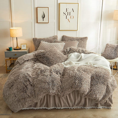 The Softy Ombre Khaki Bed Set