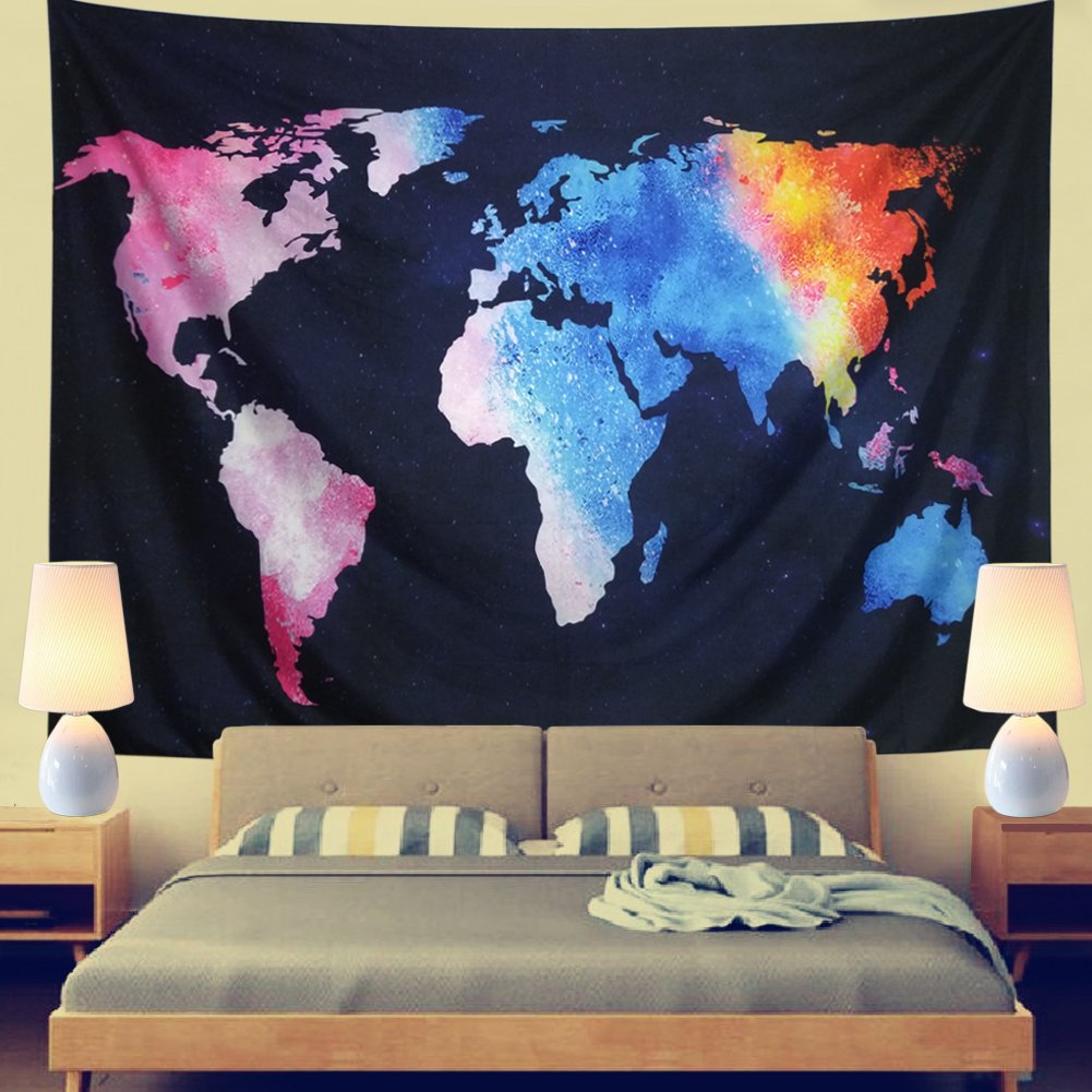 World Map Tapestry World Tapestry Tapestry Girls