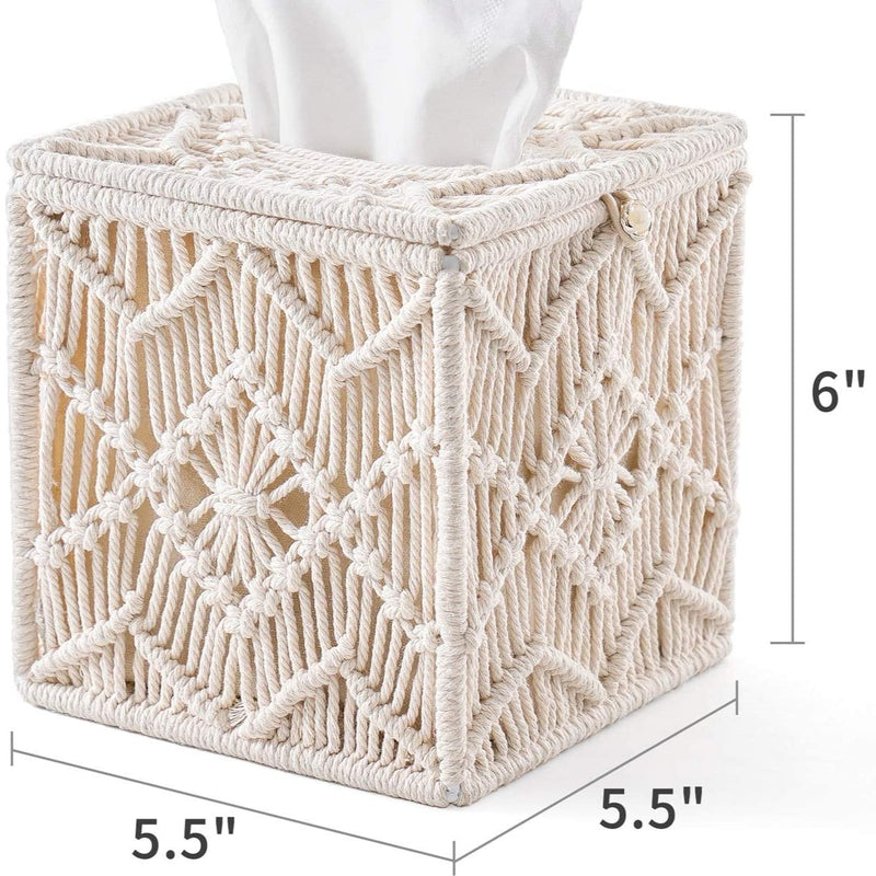 Macrame Tissue Box