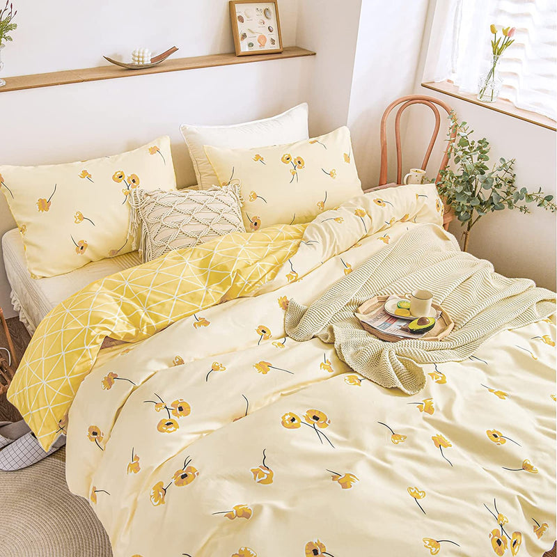 The Floral Yellow Bed Set