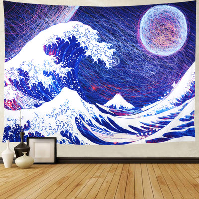 Abstract Wave Tapestry - Tapestry Girls