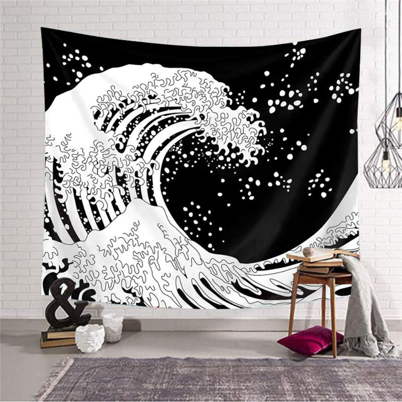 Black Wave Tapestry - Tapestry Girls