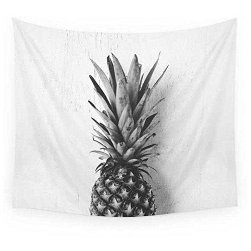 Black and White Pineapple Tapestry - Tapestry Girls