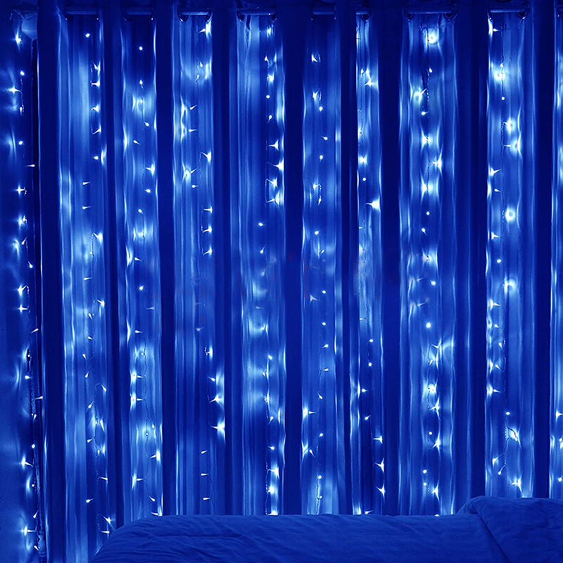 Blue LED Curtain Lights