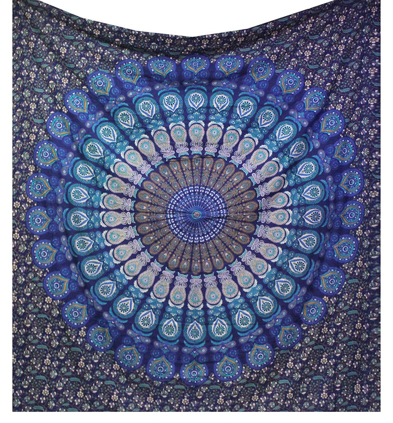 Blue Peacock Tapestry - Tapestry Girls