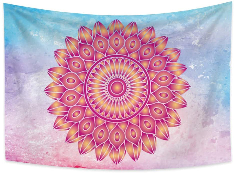 Blush Flower Mandala Tapestry - Tapestry Girls