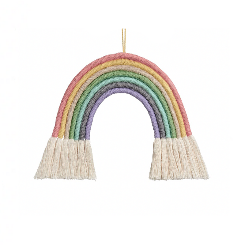 Rainbow Macrame Tassel