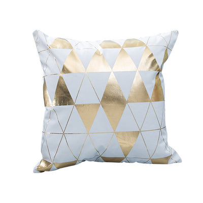 Gold Checker Pillow - Tapestry Girls