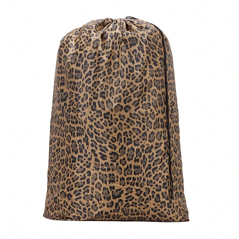 Leopard Laundry Bag