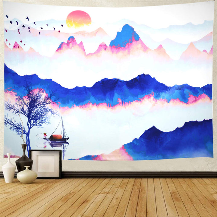 Chinese Watercolor Tapestry Chinese Tapestry Tapestry Girls