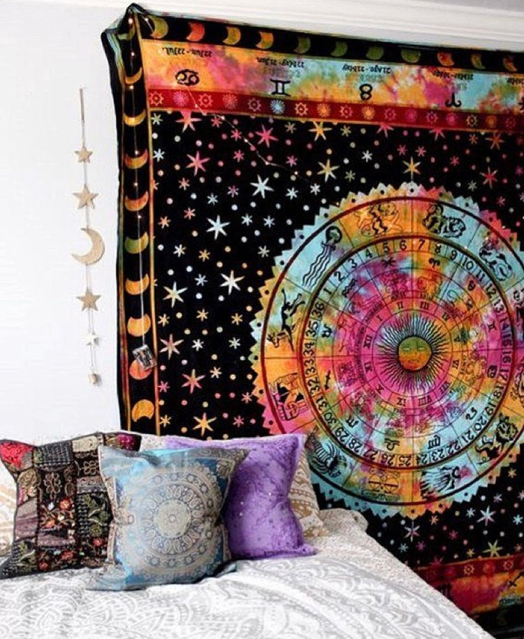 Colorful Zodiac Tapestry - Tapestry Girls