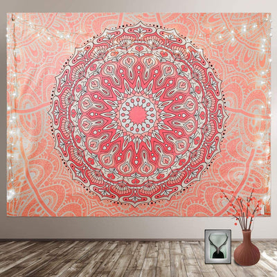 Coral Mandala Tapestry - Tapestry Girls