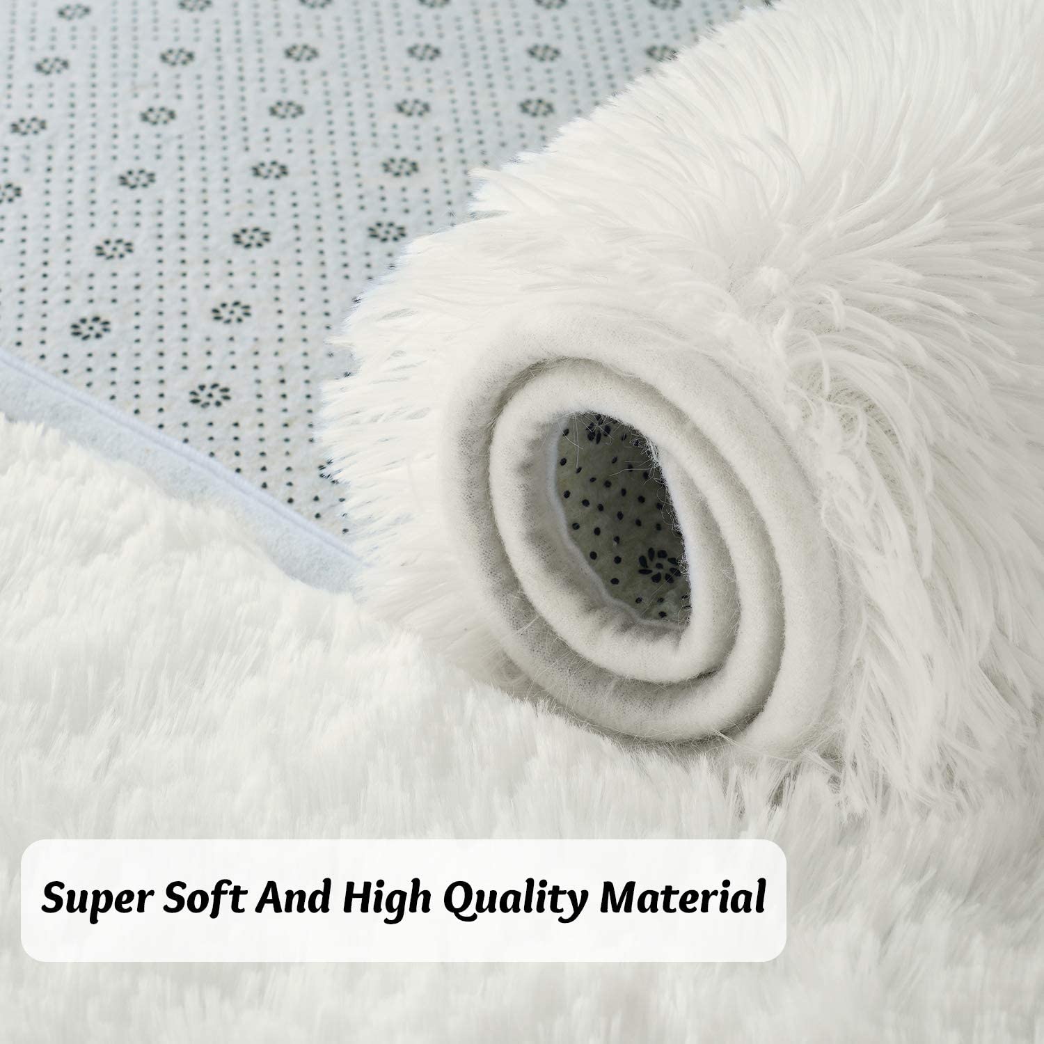 Cream Plush Rug - Fluffy Rugs | Tapestry Girls