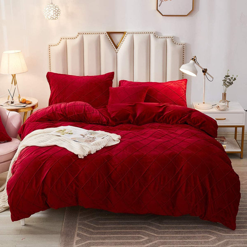 The Softy Diamond Red Bed Set