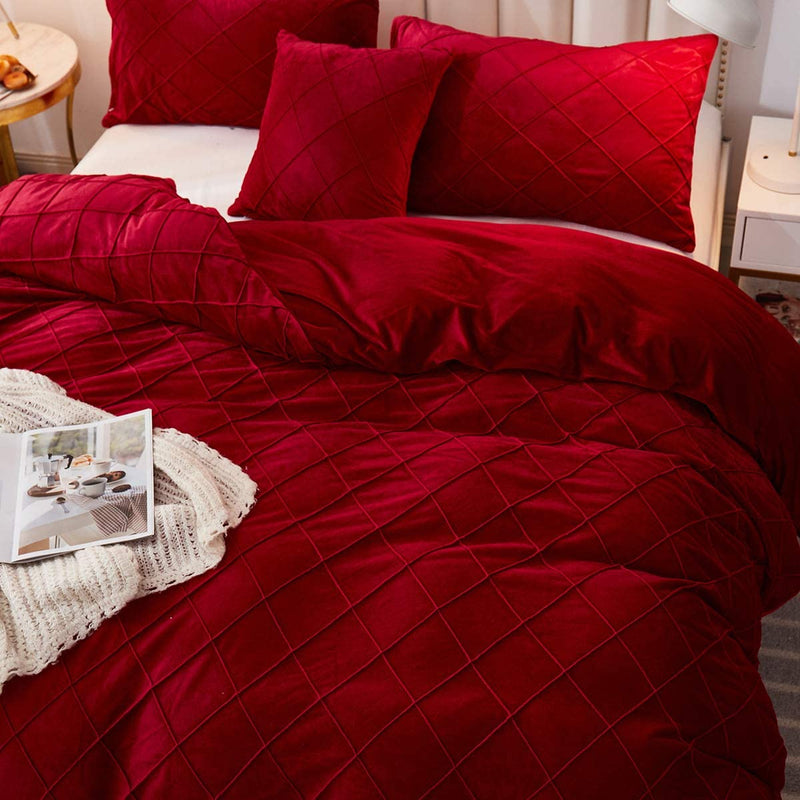 The Softy Diamond Red Bed Set