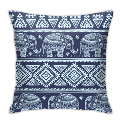 Elephant Blue Pillow - Tapestry Girls