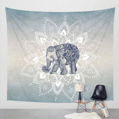 Native Grey Elephant Tapestry - Tapestry Girls