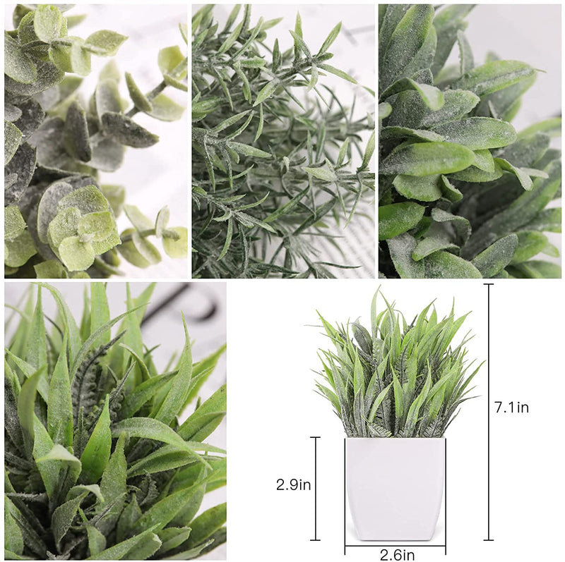 Faux Natural Greenery Plant 4-Pack