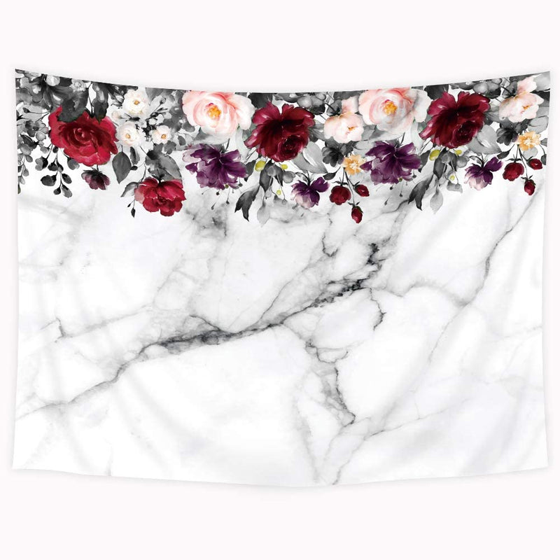 Floral Marble Tapestry