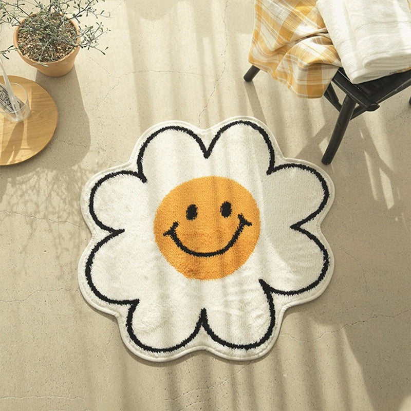 Smiley Flower Rug