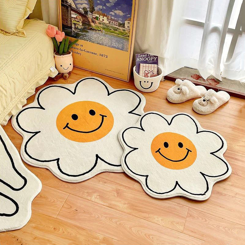 Smiley Flower Rug - Aesthetic Decor | Tapestry Girls