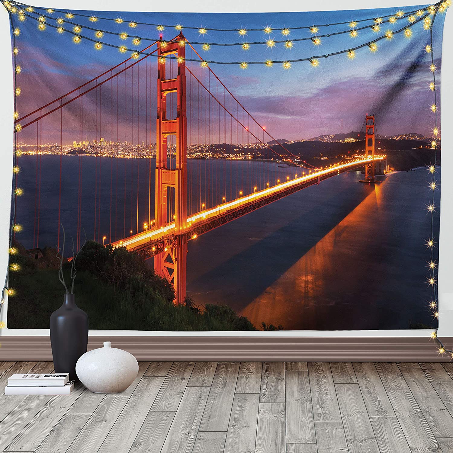 Golden Gate Bridge Tapestry - California Tapestry  Tapestry Girls