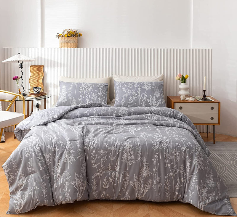 Wildflower Gray Bed Set