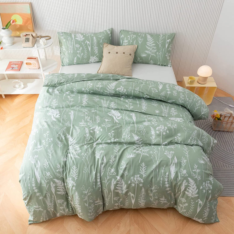 Wildflower Green Bed Set