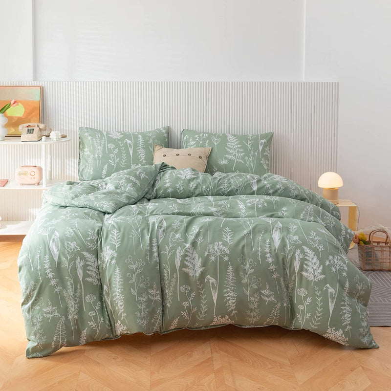 Wildflower Green Bed Set