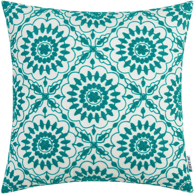 Green Floral Pillow - Tapestry Girls