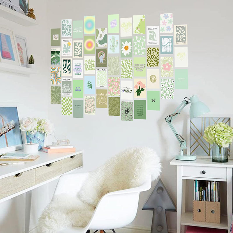 Green Pastel Wall Collage Kit