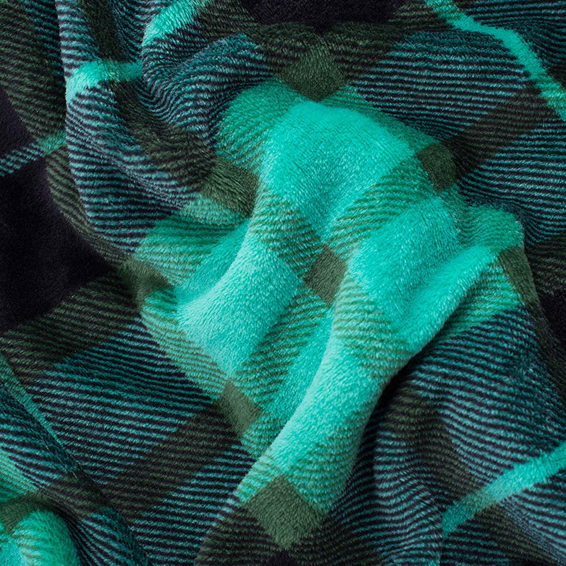 Green Plaid Fleece Blanket - Tapestry Girls