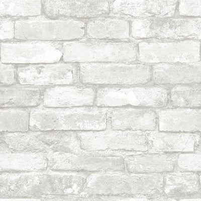 Grey Brick Removable Wallpaper - Tapestry Girls