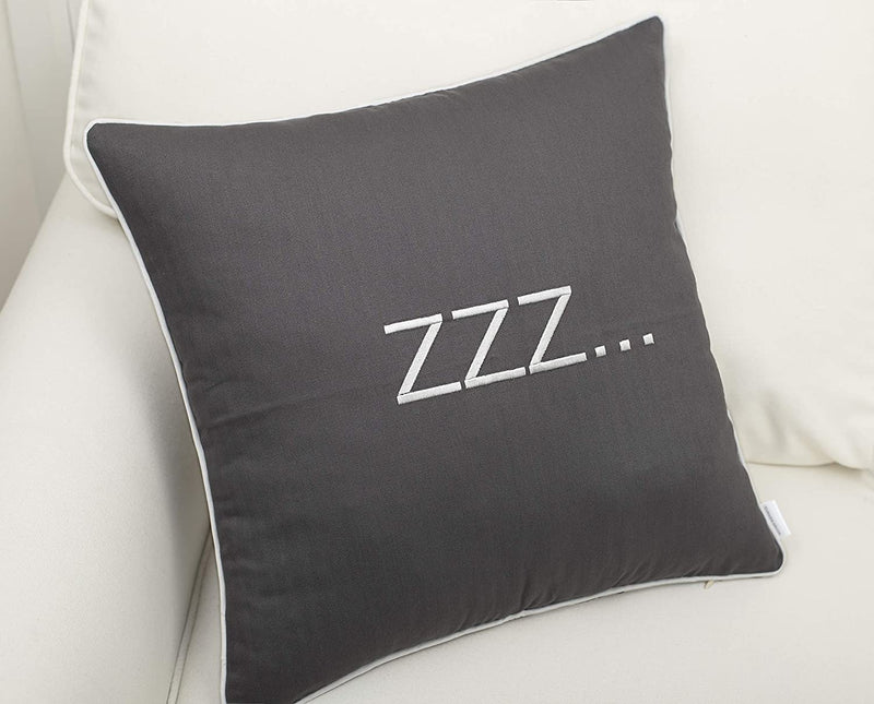 Grey ZZZ Pillow - Tapestry Girls