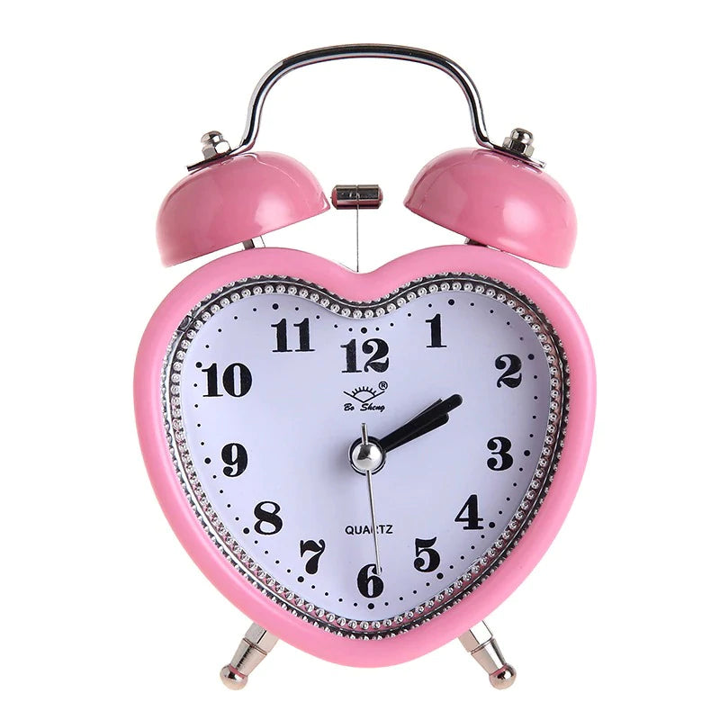 Pink Heart Shaped Alarm Clock