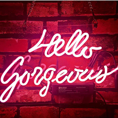 Hello Gorgeous Neon Sign - Tapestry Girls