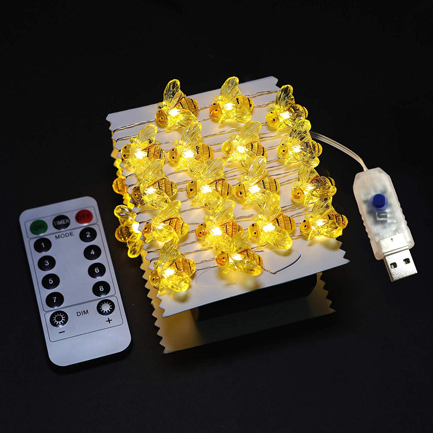 Led Light Bee Honey Bee LED Lights - Bee Lights | Tapestry Girls