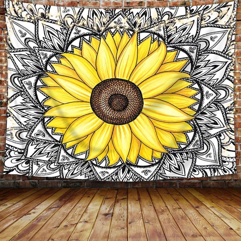 Indian Sunflower Tapestry - Tapestry Girls