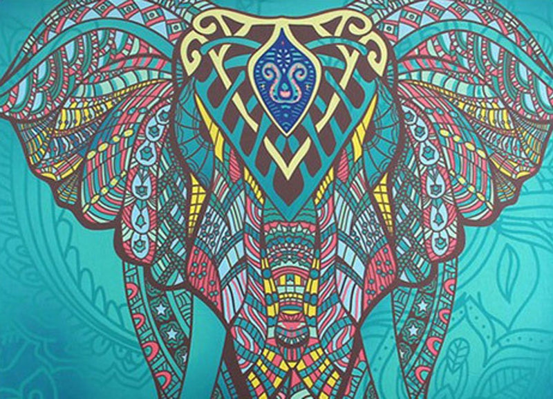 Indian Elephant Tapestry - Tapestry Girls