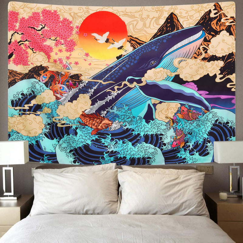 Koi and The Whale Tapestry - Tapestry Girls