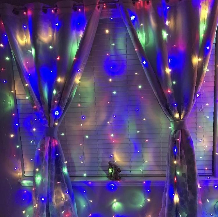 Rainbow Curtain LED Lights - Tapestry Girls